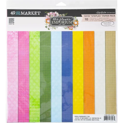 Kit de Papeles 12x12 - Básicos - The Flower Emporium