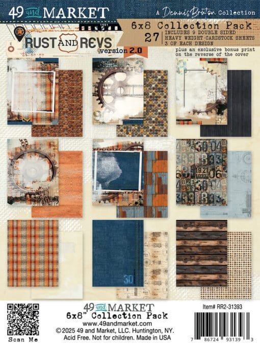 Block 6x8 - Rust and Revs - 49 and Market