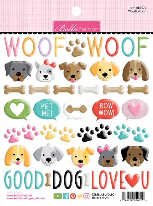 Puffy Stickers - Bow Wow - Bella BLVD - Image 2