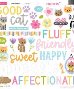 Chipboard Stickers - Meow - Bella BLVD