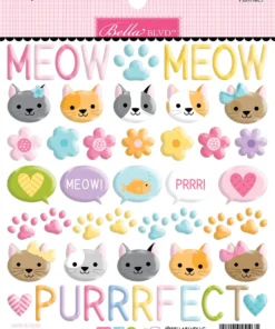 Alternative view of Puffy Stickers - Meow - Bella BLVD