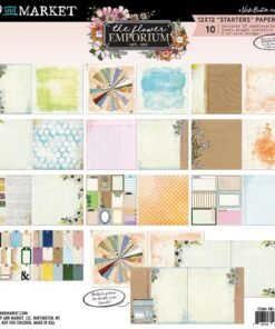 Kit de Papeles 12x12 - The Flower Emporium - Vicki Boutin - 49 and Market