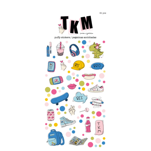 Puffy Stickers - Ilustraciones - TKM