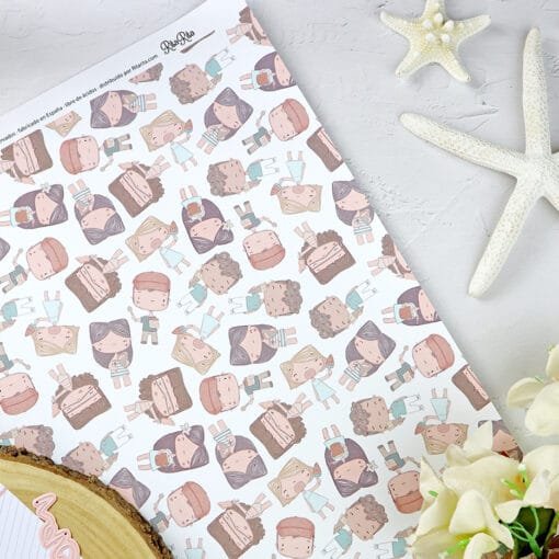 Papel Laminado - Popurrí - Hawaii