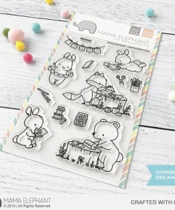 Set de Sello y Troquel - Crafted with Love - Mama Elephant