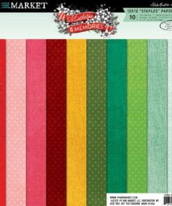 Kit de Papeles Básicos 12x12 - Mistletoe and Memories - Vicki Boutin - 49 and Market