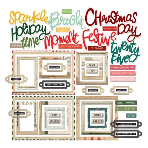 Efímeros - Chipboard Basics - Mistletoe and Memories - Vicki Boutin - 49 and Market - Image 2
