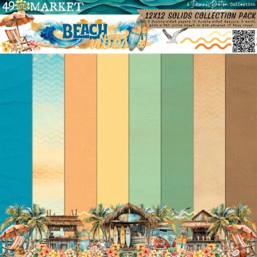 Kit de Papeles Básicos 12x12 - Beach Vibes - 49 and Market