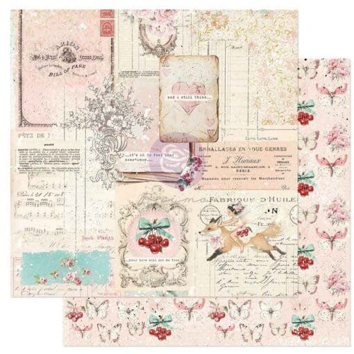 Papel 12x12 - Set Me Free - Cherry Sweet