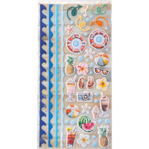 Puffy Stickers - Beach Vibes - 49 and Market - Image 3