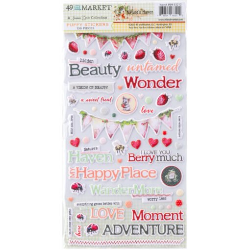 Puffy Stickers - Nature's Haven - 49 and Market