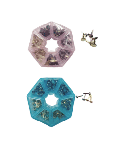 Alternative view of Cajita de Brads 5 mm y 2,5 mm - Dorado/Plateado - Mini herrajitos - Insumos Scrap