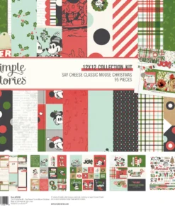 Kit de Papeles 12x12 - Say Cheese Classic Mouse Christmas - Simple Stories