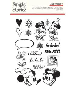 Sellos - Say Cheese Classic Mouse Christmas - Simple Stories