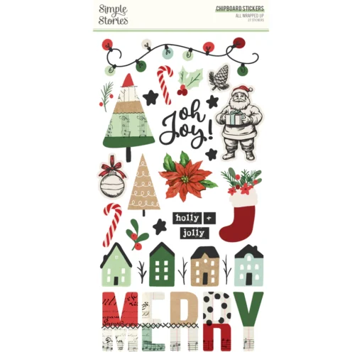 Chipboard Stickers - All Wrapped Up - Simple Stories