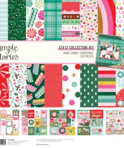 Kit de Papeles 12x12 - Hard Candy Christmas - Simple Stories