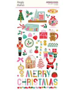 Chipboard Stickers - Hard Candy Christmas - Simple Stories