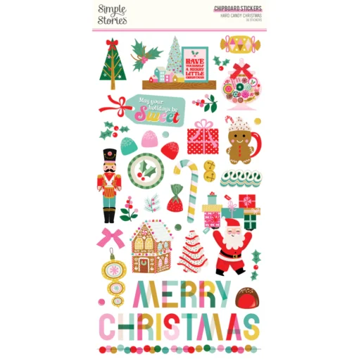 Chipboard Stickers - Hard Candy Christmas - Simple Stories