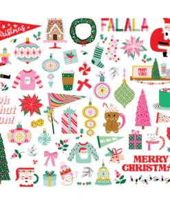 Alternative view of Bits and Pieces - Hard Candy Christmas - Simple Stories