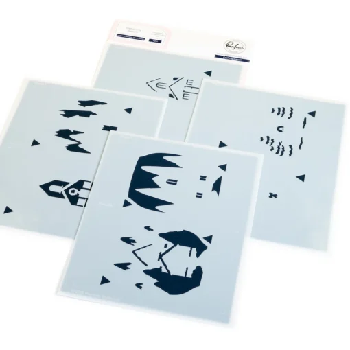 Stencil - Snowy Cottage - Accesorio Linterna - Pinkfresh