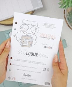 Relleno de Agenda 2026 - Sea lo que Sea - Alúa Cid