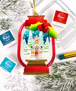 Alternative view of Stencil - Snowy Cottage - Accesorio Linterna - Pinkfresh