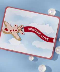 Alternative view of Troquel - Gingerbread Plane and Banners - Candy Christmas - Spellbinders