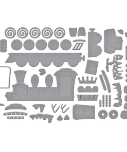 Alternative view of Troquel - Gingerbread Train - Candy Christmas - Spellbinders