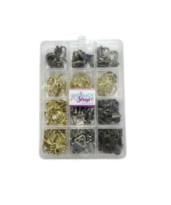 Alternative view of Cajita de Mini Pasadores de Cintitas y Tiradores  - Mini herrajitos - Insumos Scrap