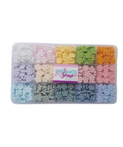 Alternative view of Cajita de Perlitas de Cera - Flores - Insumos Scrap