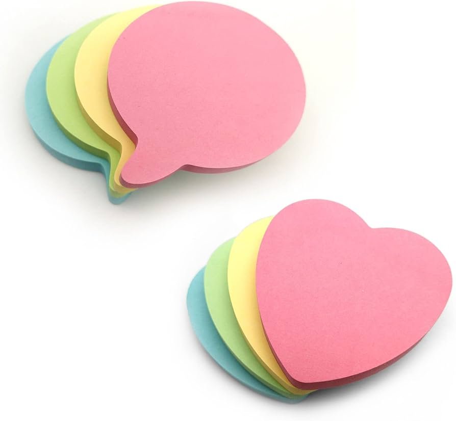 Super Pack Post Its - Sticky Notes - Figuras Variadas - 12 blocks - Insumos Scrap