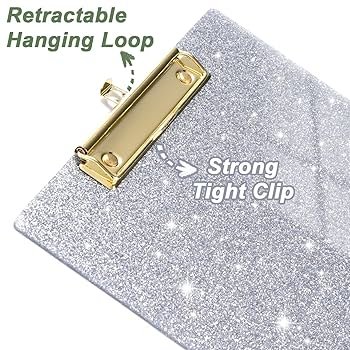 Mini Portapapeles - Clipboard - Rosa/Celeste/Plateado - Image 2