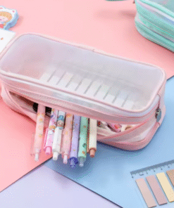 Alternative view of Cartuchera Malla - Rosa/Lila/Menta - Insumos Scrap