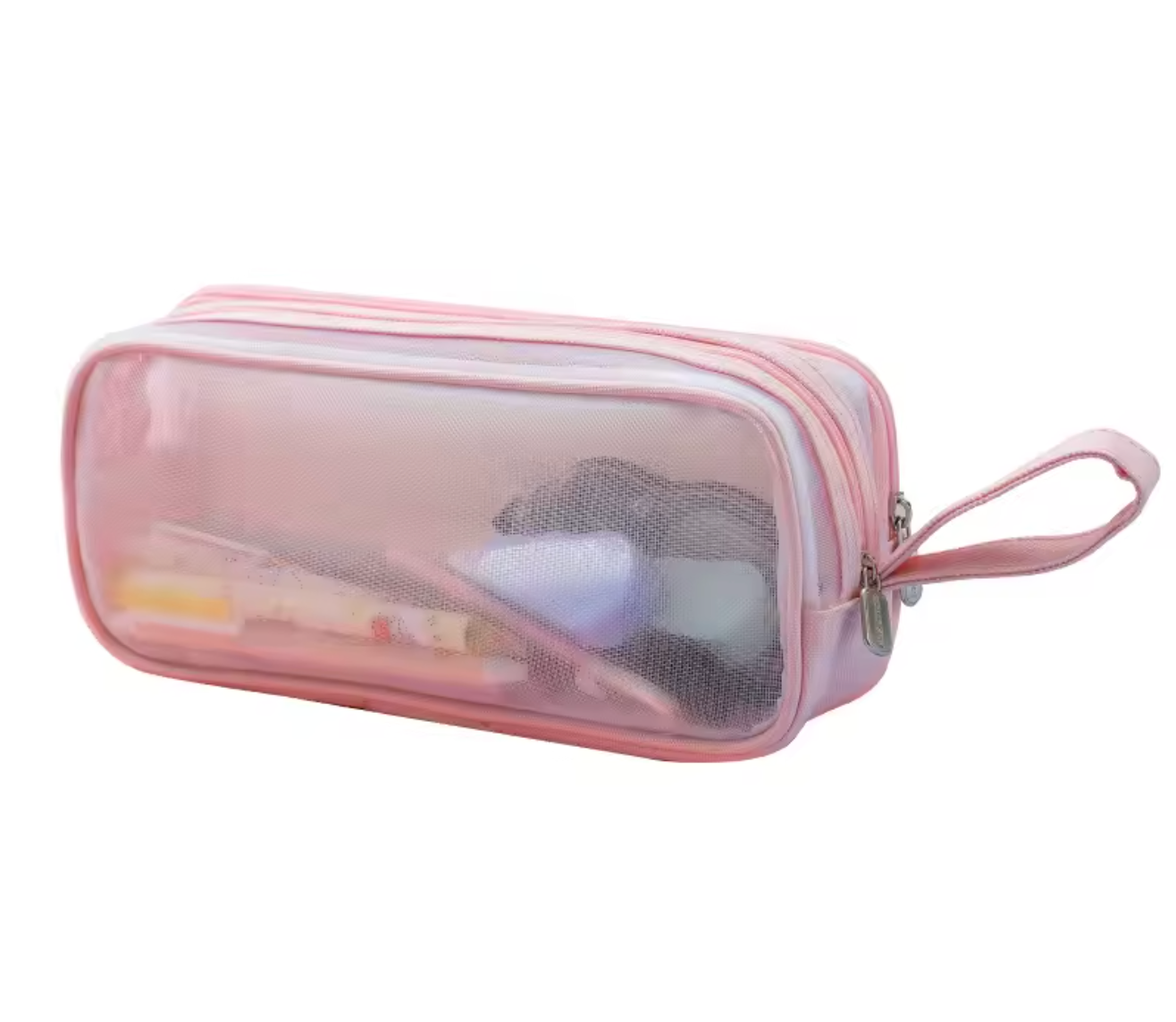 Cartuchera Malla - Rosa/Lila/Menta - Insumos Scrap