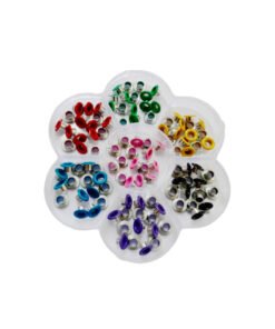 Cajita de Flor con Ojales Variados - Insumos Scrap