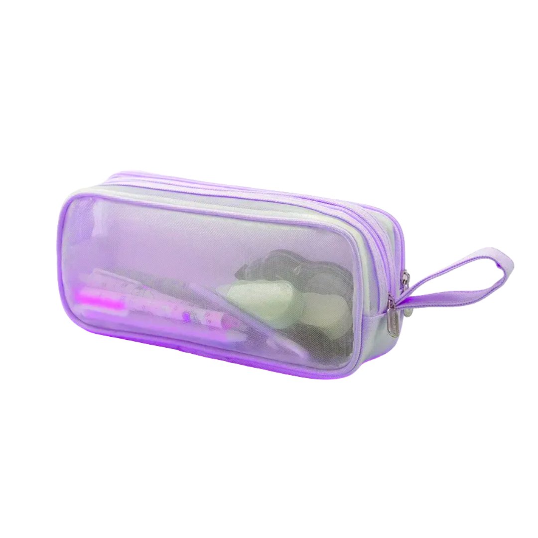 Cartuchera Malla - Rosa/Lila/Menta - Insumos Scrap - Image 3