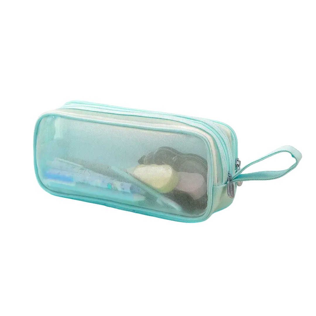 Cartuchera Malla - Rosa/Lila/Menta - Insumos Scrap - Image 4