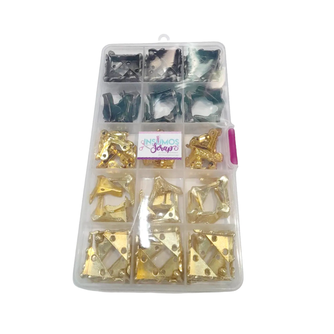 Cajita de Patitas Variadas - Mini Herrajitos - Insumos Scrap - Image 2