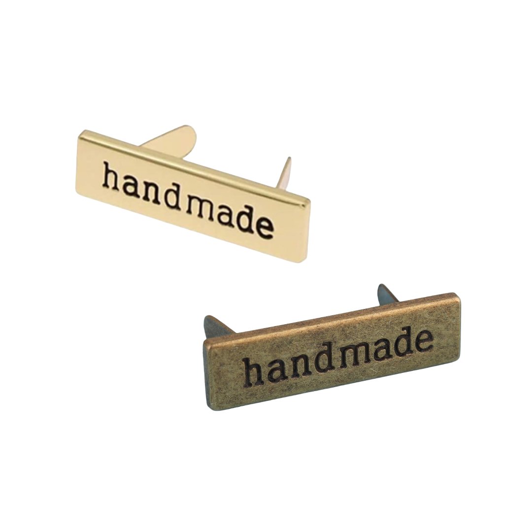 Placa - Handmade - Dorado/Bronce - Insumos Scrap