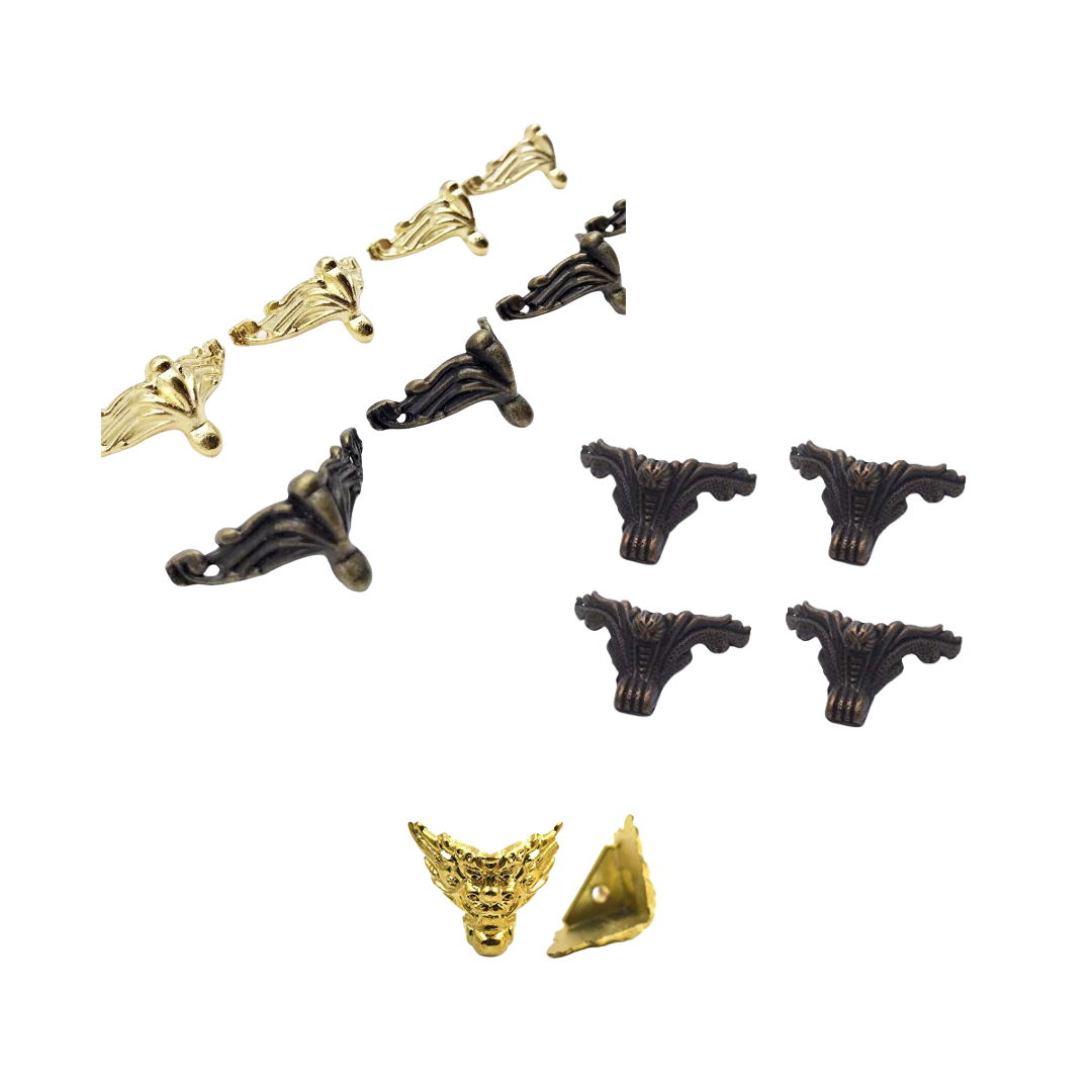 Cajita de Patitas Variadas - Mini Herrajitos - Insumos Scrap