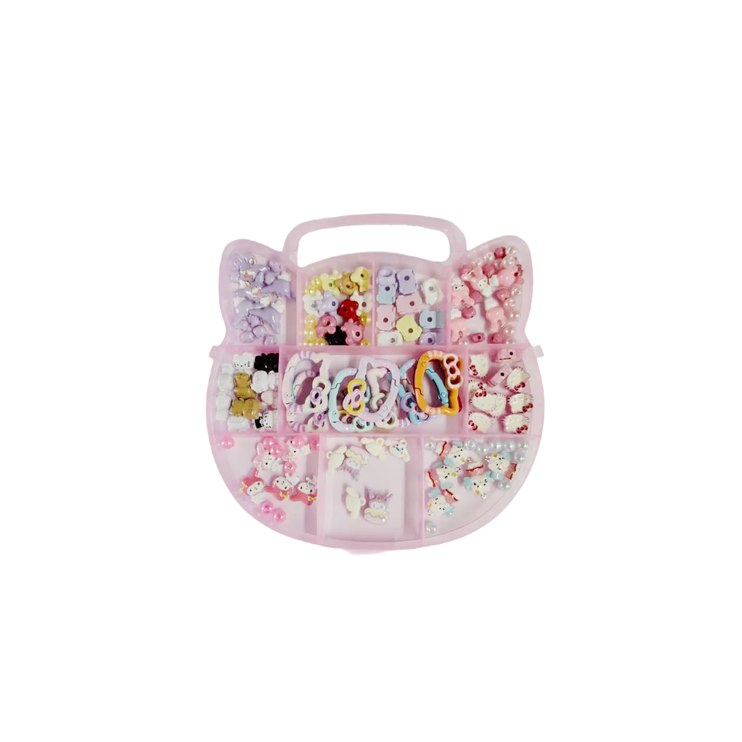 Kit Cajita Hello Kitty Rosa/Neutro - Accesorios Variados - Insumos Scrap