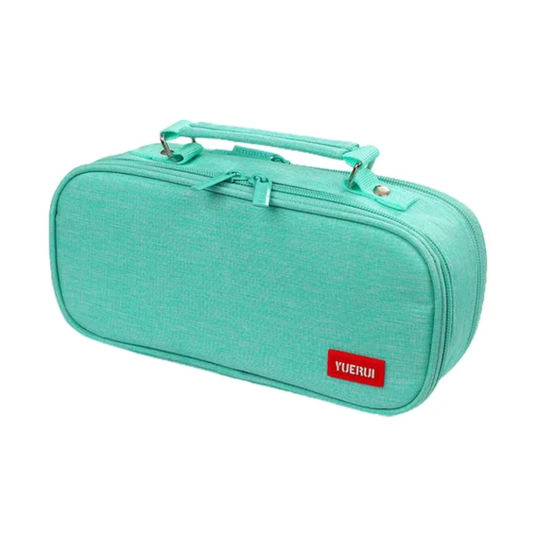 Cartuchera Crop-A-Dile - Menta/Rosa - Insumos Scrap