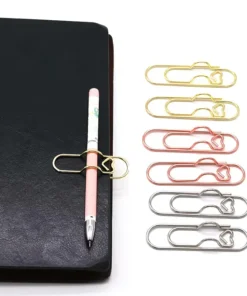 Alternative view of Porta Lapiceros – Clips Metálicos – 8 pcs - Insumos Scrap