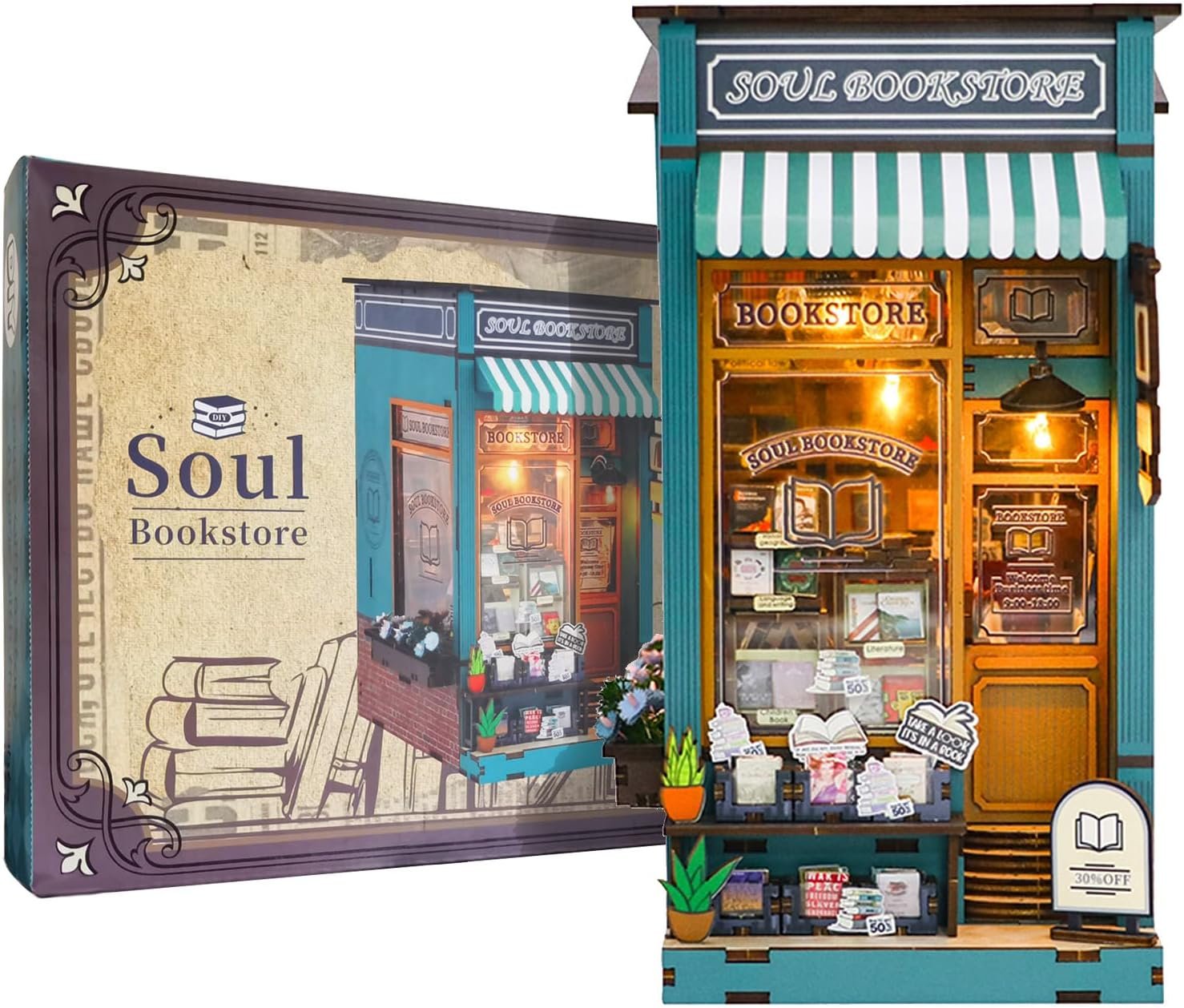 Kit de Rincón de Lectura - Book Nook - Soul Bookstore - Miniatura - Image 5