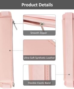 Alternative view of Cartuchera con Elástico - Agendas y Libretas - 3 unidades - Negro, Blanco, Rosa