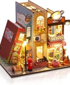 Kit de Rincón de Lectura - Book Nook - Café - Miniatura