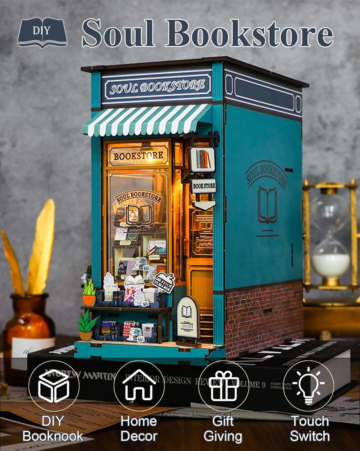 Kit de Rincón de Lectura - Book Nook - Soul Bookstore - Miniatura - Image 3