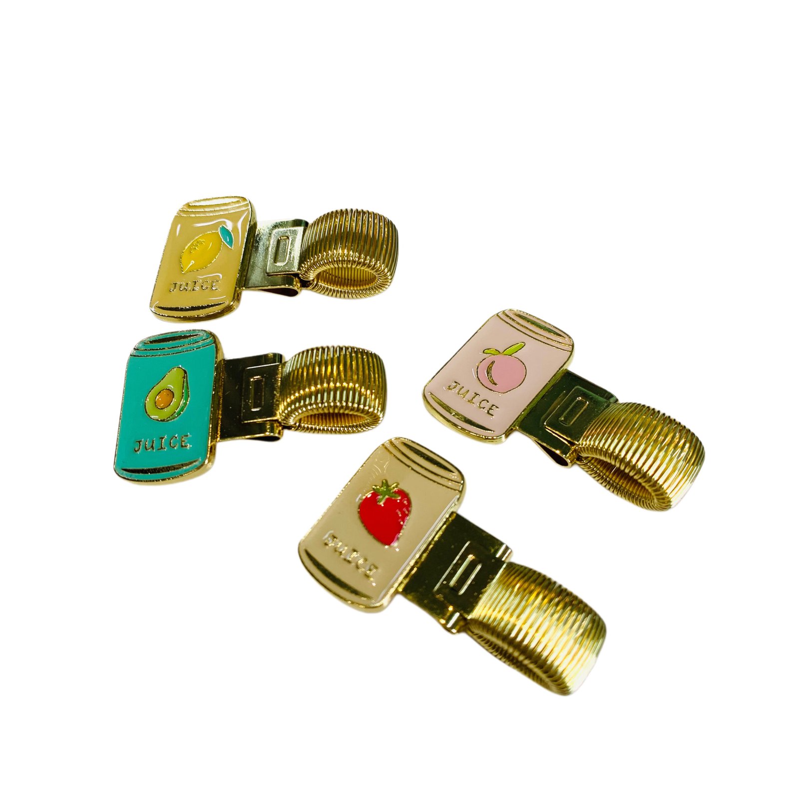 Porta Lapiceros con Prensa – Resorte – Latas Cute - 4 pcs – Insumos Scrap