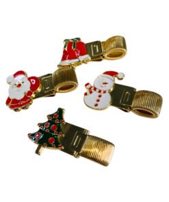 Porta Lapiceros con Prensa – Resorte – Navidad - 4 pcs – Insumos Scrap