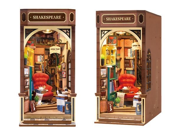 Kit de Rincón de Lectura - Book Nook - Librería Shakespeare and Company de París - Miniatura - Image 4